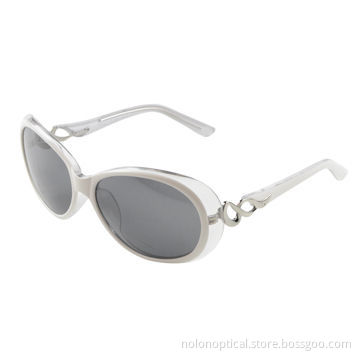 Fashion white and crystal acetate sunglasses
